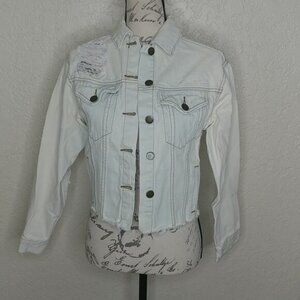 Billabong Andy Warhol Distressed Jean Jacket